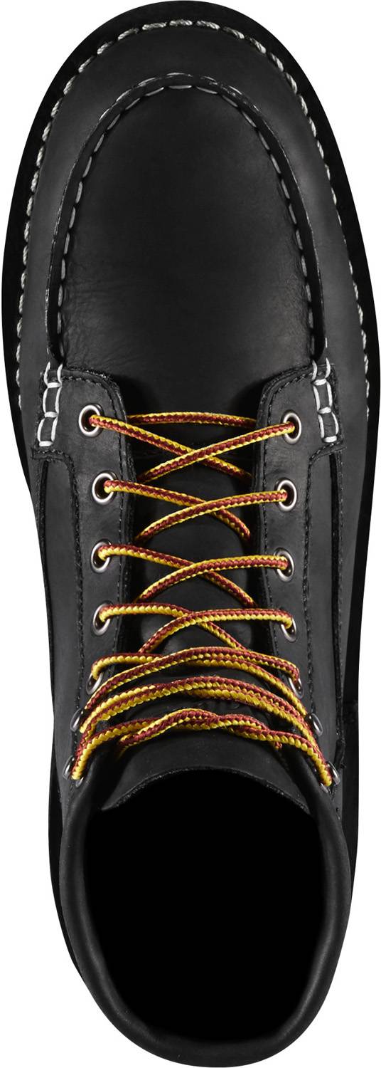 alternate view #4 of: Danner 15569 Bull Run Moc Toe USA, Men's, Black, Steel Toe, EH, 6 Inch Work Boot