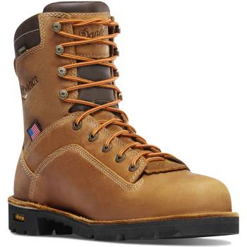 Bota de 8ápulgadas, WP, EH, con puntera de composite, marrÝn, de hombre, Danner DH17321 Quarry