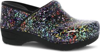 Zapato de trabajo estilo zueco, sin cordones, antideslizante, con puntera blanda, de charol multicolor, Dansko DK3950510202 XP 2.0, para mujer