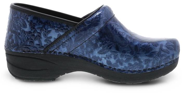 alternate view #2 of: Dansko DK3950520202 XP 2.0, Women's, Navy Embossed Patent, Soft Toe, Slip Resistant, Slip On, Clog, Work Shoe