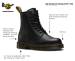 alternate view #2 of: Dr. Martens DMR24382001 1460 Originals 8-Eye, Unisex, Black, Soft Toe, Slip Resistant, 6 Inch Boot