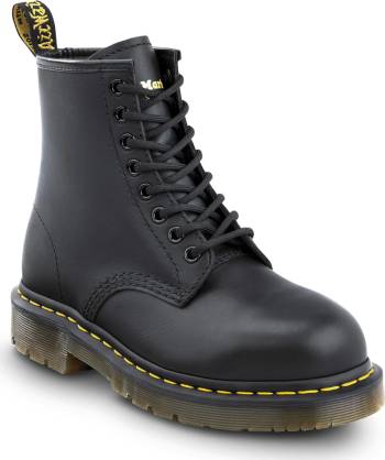 Dr. Martens DMR26307001 1460 Originals 8-Eye Lace Up, Unisex, Black, Steel Toe, EH, 6 Inch Boot