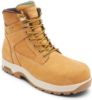 Bota de trabajo de 6 pulgadas Dunham DUC12187 8000 Works Series, para hombre, Wheat, Comp Toe, EH, WP