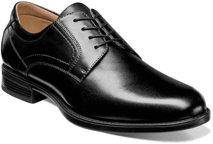 view #1 of: Florsheim FS11576-001 Medfield, Men's, Black, Soft Toe, Slip Resistant, Dress Oxford, Work Shoe