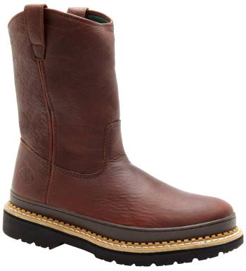 Bota Pull-on, EH, con puntera de acero, marrÝn, de hombre Georgia Boot GA4374