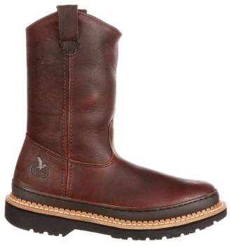 Bota Pull-on, con puntera blanda, marrÝn, de hombre Georgia Boot GA4274