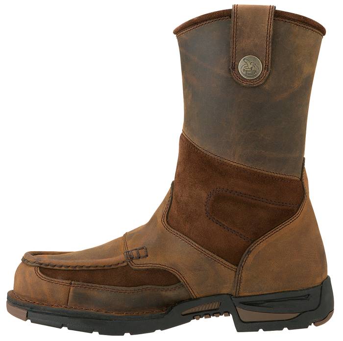 alternate view #3 of: Georgia Boot GA4603 Athens, Men's, Brown, Steel Toe, EH, WP, Pull On Boot