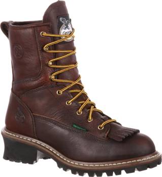 Bota le±adora de trabajo EH WP de 8 pulgadas con puntera de acero, de hombre, Georgia Boot GA7313.