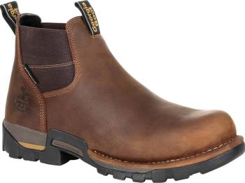 Bota Chelsea EH, WP con puntera de acero, marrÝn de hombre Georgia Boot GAGB00337 Eagle One