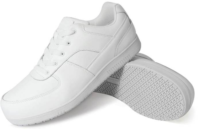 alternate view #3 of: Genuine Grip GGM2015 Men's, White, Soft Toe, Slip Resistant, Low Athletic, Work Shoe