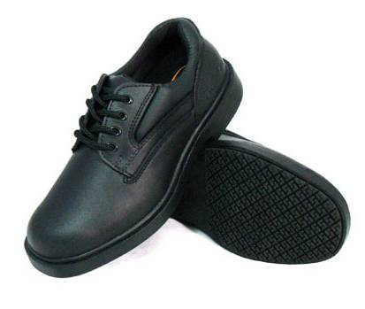 alternate view #2 of: Genuine Grip GGM720, Women's, Black, Soft Toe, Slip Resistant, Dress Oxford, Work Shoe