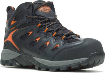 Zapato para senderismo impermeable, EH, con puntera de composite, negro, de hombre Harley Davidson HD93329 Woodbridge