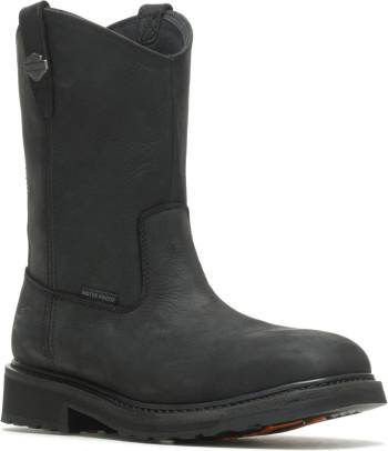 Bota Pull-on, EH, con puntera de composite, negro, de hombre, Harley Davidson HD93563 Altman