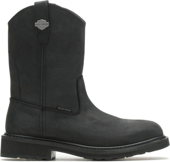 alternate view #2 of: Bota Pull-on, EH, con puntera de composite, negro, de hombre, Harley Davidson HD93563 Altman