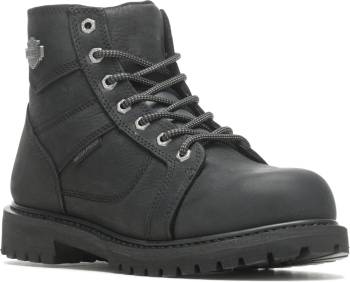 Bota de trabajo Harley Davidson HD93579 Lagarto, para hombre, negra, con puntera comp, EH, WP, de 6 pulgadas