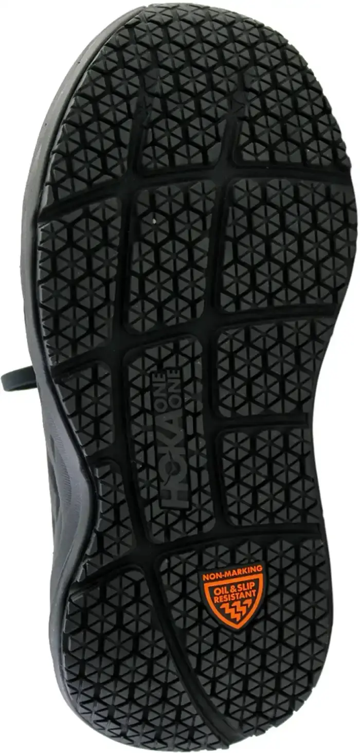 alternate view #5 of: HOKA HO1129350BBLC Bondi SR Men's, Black, Soft Toe, Slip Resistant, Athletic Wide Work Shoe