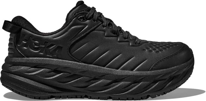 alternate view #2 of: HOKA HO1129350BBLC Bondi SR Men's, Black, Soft Toe, Slip Resistant, Athletic Wide Work Shoe