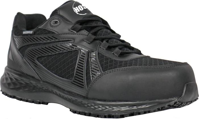 view #1 of: Hoss HS10229 Reno II, Men's, Black, Comp Toe, EH, WP, Slip Resistant, Low Athletic, Work Shoe