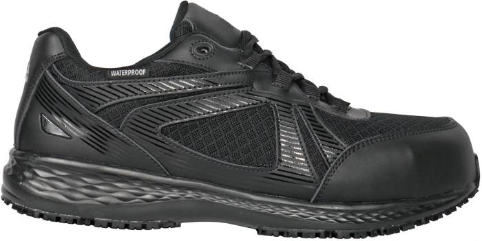 alternate view #2 of: Hoss HS10229 Reno II, Men's, Black, Comp Toe, EH, WP, Slip Resistant, Low Athletic, Work Shoe