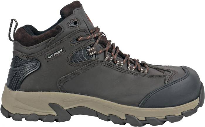 alternate view #2 of: Hoss Boots HS50406 Frontier, Men's, Brown, Comp Toe, EH, PR, WP, Hiker, Work Boot