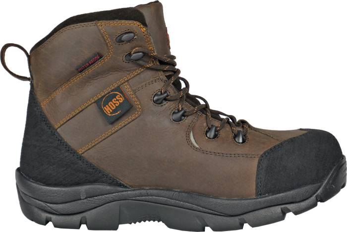 alternate view #2 of: Hoss Boots HS60230 Ridge, Men's, Brown, Comp Toe, EH, PR, WP, Hiker, Work Boot