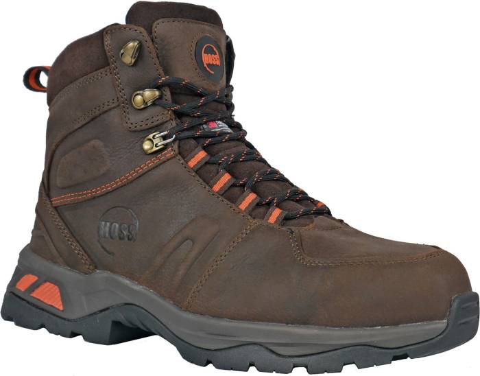 view #1 of: Hoss Boots HS60242 Blast, Men's, Brown, Comp Toe, EH, WP/Insulated. Hiker, Work Boot