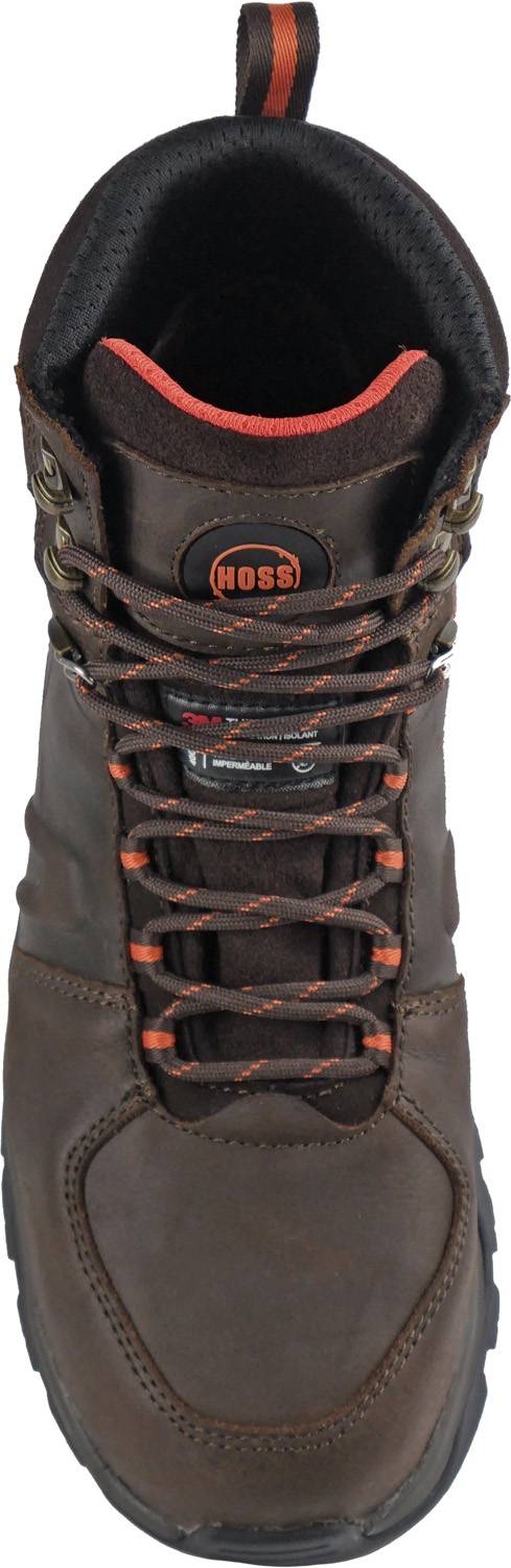 alternate view #4 of: Hoss Boots HS60242 Blast, Men's, Brown, Comp Toe, EH, WP/Insulated. Hiker, Work Boot