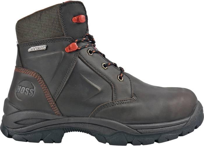 alternate view #2 of: Hoss Boots HS60466 Hudson, Men's, Brown, Comp Toe, EH, PR, WP/Insulated, Hiker, Work Boot