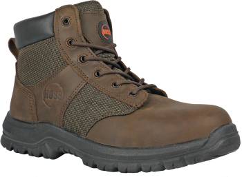 Bota de trabajo Hoss Boots HS60542 Carter, para hombre, marrÝn, con puntera de acero, EH, 6 pulgadas