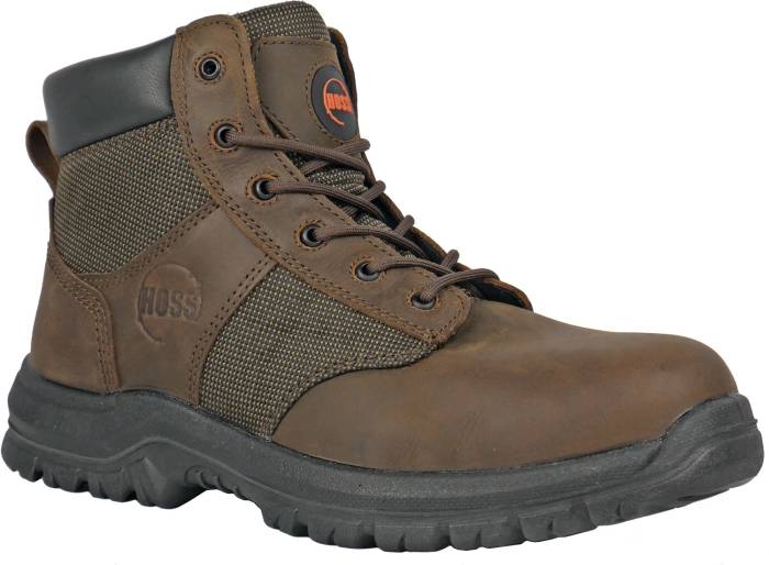 view #1 of: Bota de trabajo Hoss Boots HS60542 Carter, para hombre, marrÝn, con puntera de acero, EH, 6 pulgadas