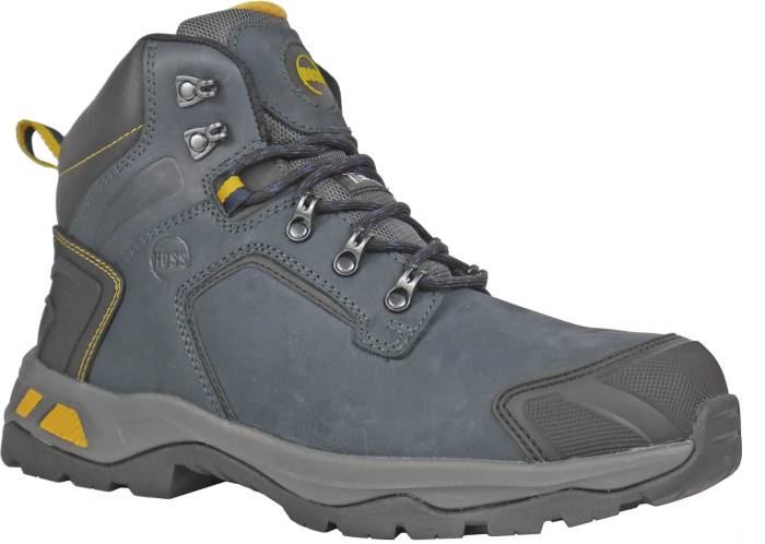 view #1 of: Hoss Boots HS60700 Chiller, Men's, Navy, Comp Toe, EH, WP/Insulated, 6 Inch, Work Boot