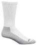 view #1 of: HYTEST AS253WHT-12PK Men's, White/Gray, Crew Sock