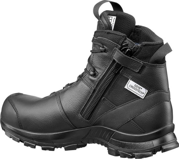 alternate view #2 of: Haix HX620012 Black Eagle, Men's, Black, Comp Toe, EH, PR, WP, 5 Inch, Zipper Boot