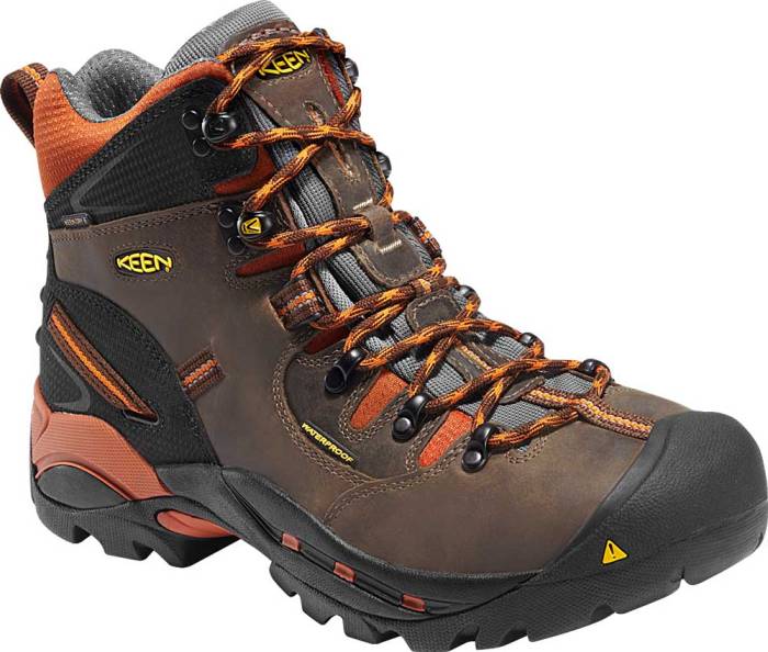 alternate view #2 of: KEEN Utility KN1009709 Pittsburgh, Cascade Brown/Bombay Brown, Men's, Soft Toe, Waterproof Hiker