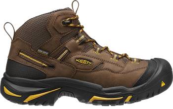 Zapato para senderismo de hombre, impermeable, EH, con puntera de acero, marrÝn cascada KEEN Utility KN1011242 Braddock