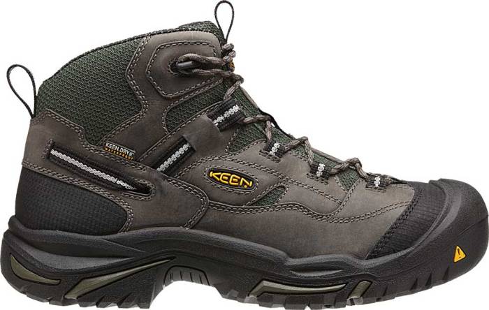 view #1 of: Zapato para senderismo impermeable, EH, con puntera de acero, Gargoyle/noche en el bosque, de hombre, KEEN Utility KN1011243áBraddock