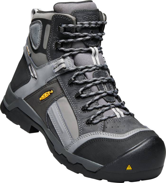 alternate view #2 of: KEEN Utility KN1017804 Davenport, Men's, Magnet/Steel Grey, Comp Toe, EH, WP/Insulated, SR 6 Inch, Work Boot