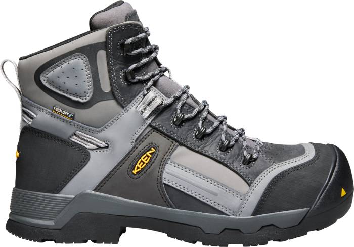 view #1 of: KEEN Utility KN1017804 Davenport, Men's, Magnet/Steel Grey, Comp Toe, EH, WP/Insulated, SR 6 Inch, Work Boot