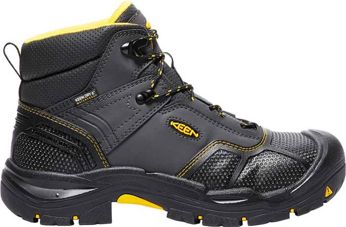 view #1 of: KEEN Utility KN1017828 Logandale Men's, Raven/Black, Steel Toe, EH, Waterproof 6 Inch Work Boot