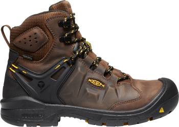 Bota de 6 pulgadas, WP, EH, con puntera de material compuesto, color tierra/negro, de hombre, KEEN Utility KN1021467 Dover