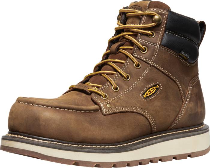 alternate view #2 of: KEEN Utility KN1023222 Cincinnati, para hombre, belga/concha, con puntera comp, EH, WP, 6 pulgadas, botas de trabajo