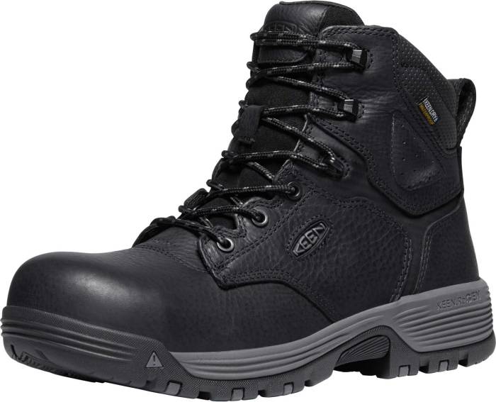 alternate view #3 of: Bota de 6ápulgadas impermeable, EH, con puntera de material compuesto, negro, de hombre, KEEN Utility KN1024184 Chicago