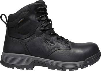 Bota de 6ápulgadas impermeable, EH, con puntera de material compuesto, negro, de hombre, KEEN Utility KN1024184 Chicago