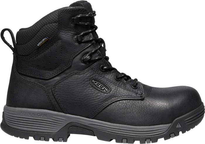 view #1 of: Bota de 6ápulgadas impermeable, EH, con puntera de material compuesto, negro, de hombre, KEEN Utility KN1024184 Chicago