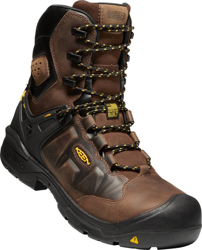 alternate view #2 of: KEEN Utility KN1024222 Dover, Men's, Dark Earth/Black, Comp Toe, EH, WP/Insulated, 8 Inch, Work Boot