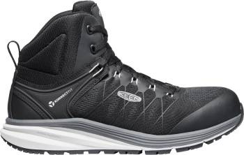 KEEN Utility KN1024588 Vista Energy Mid, Vapor/Black, Comp Toe, EH, Hiking, Work Boot