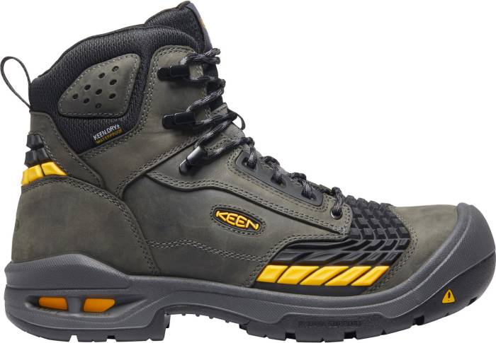 view #1 of: Bota de 6ápulgadas impermeable, EH, con puntera de material compuesto, color imßn/negro, de hombre, KEEN Utility KN1025697 Troy