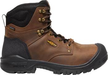 Bota de trabajo de 6ápulgadas impermeable EH con puntera de material compuesto color tierra oscura/negra de hombre KEEN Utility KN1026487 Independence