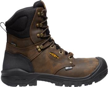 Bota de trabajo de 8ápulgadas impermeable EH con puntera de material compuesto color tierra oscura/negra de hombre KEEN Utility KN1026488 Independence