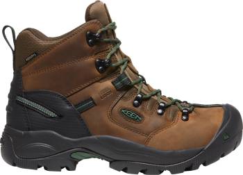 KEEN Utility KN1026892 Pittsburgh Energy, Men's, Cascade Brown/Green Pastures, Comp Toe, EH, WP, 6 Inch, Work Boot